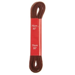 Punch Round Brown Laces - 75cm