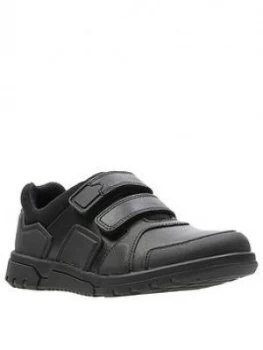 Clarks Blake Street Infant School Shoes - Black, Size 10.5 Younger
