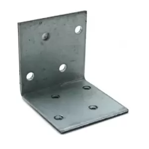 Heavy Duty Zinc Plated Reinforced Corner Angle Bracket - Size 50x50x40x2mm - Pack of 10