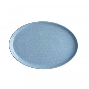 Denby Elements Blue Medium Oval Tray