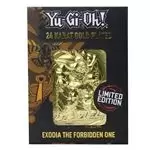 Yu-Gi-Oh Exodia The Forbidden One 24K Gold Plated Ingot