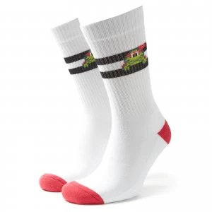 Mens TMNT Sports Socks - White - UK 8-11
