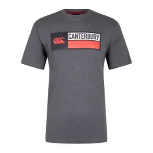 Canterbury Cotton Logo T-Shirt Mens - Grey
