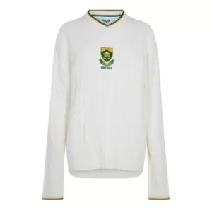 Castore Africa Knitted Cricket Sweatshirt - White