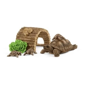 SCHLEICH Wild Life Tortoise Home Toy Playset