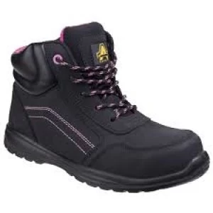 Amblers Lydia Composite Safety Boots With Side Zip, Ladies, Black, Size 6 (pair 2 each)