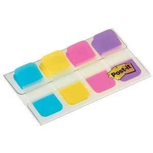 Post-it 4 x 10mm Strong Index Flags Repositionable Durable Writable 1 x Pack of 40