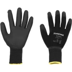 WorkEasy Palm-side Coated Black Gloves - Size 10
