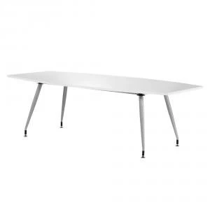 Trexus 2400x1200x800mm Boardroom Table High Gloss White Ref I000728