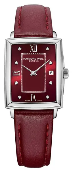 Raymond Weil 5925-STC-00451 Womens Toccata Red Leather Watch