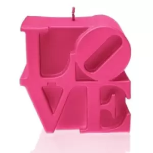 Love Sign Candle &ndash; Dark Pink