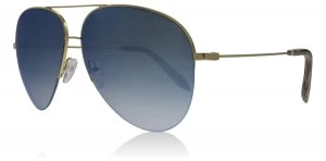 Victoria Beckham Classic Victoria Sunglasses Flash Blue / Gold C58 62mm