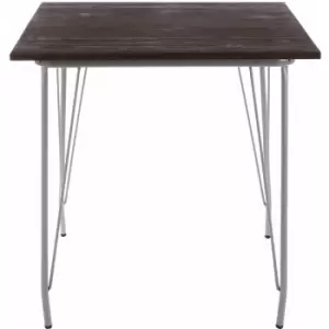 District Grey Metal and Elm Wood Table - Premier Housewares