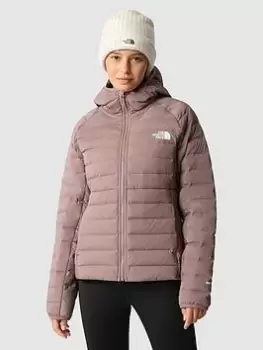 The North Face Belleview Stretch Down Hoodie Jacket - Taupe , Taupe, Size S, Women