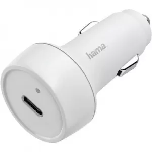 Hama Car Charger, Power Delivery (PD)/ Qualcomm, 18 W White