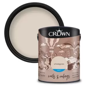Crown Breatheasy Wheatgrass - Matt Emulsion Paint - 5L