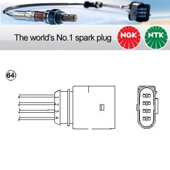 1x NGK NTK Oxygen O2 Lambda Sensor OZA659-EE40 OZA659EE40 (1627)