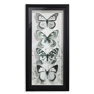 Arthouse Mono Butterflies 3D Framed Print