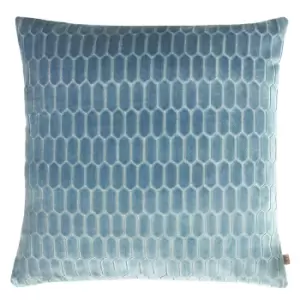 Rialta Geometric Cushion Sky, Sky / 50 x 50cm / Polyester Filled