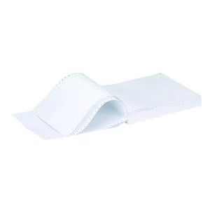 Q-Connect 11x9.5" 3-Part NCR Perforated Plain Listing Paper Pack