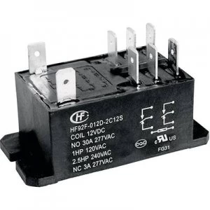 Plug in relay 240 V AC 30 A 2 change overs Hongfa