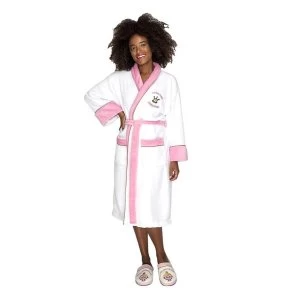 MMLM Miss Princess White Pink Ladies Robe with Emboidered Jewels