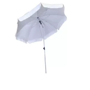 200cm Parasol Umbrella with Tilt Action in Cream for Garden or Patio