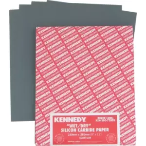 Kennedy 9"X11" Wet or Dry Paper Sheet Grade 120- you get 5