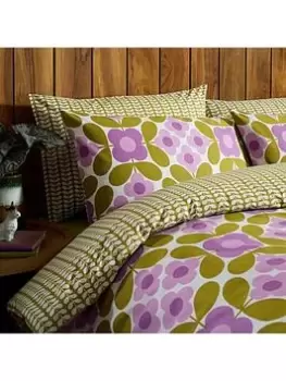 Orla Kiely Flower Tile 100% Cotton Pillowcase Pair