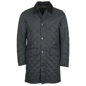 Barbour Mens Quilted Mac Coat Navy/Midnight Small