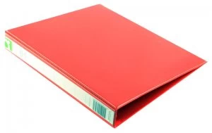 Q Connect Pres Binder 4dring 25mm Red