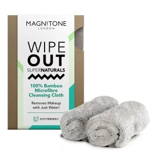 Magnitone WipeOut SuperNatural Bamboo Microfibre Cleansing Cloth (2 Pack) - Grey