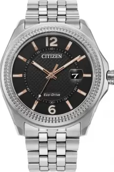 Gents Citizen Eco-Drive Bracelet Watch AW1740-54H