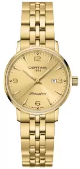 Certina C0352103336700 Womens DS Caimano Gold Dial Gold Watch