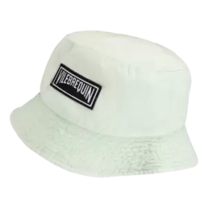 Unisex Linen Mineral Dye Bucket Hat Solid - Boheme - Green - Size XS/S - Vilebrequin