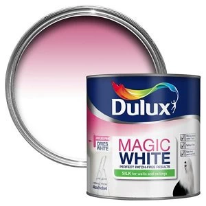 Dulux Walls & Ceilings Magic White Silk Emulsion Paint 2.5L
