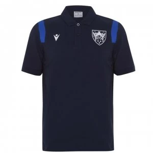 Macron Saints Polo Shirt Mens - Navy/Royal