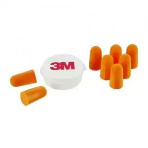 3M Ear Plugs 1100 with Storage Box 1 Kit with 4 Pairs 7100141700