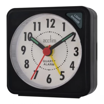Acctim Ingot Mini Alarm Clock Black