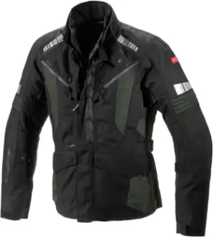 Spidi H2Out Outlander Motorcycle Textile Jacket, black-grey-green Size M black-grey-green, Size M