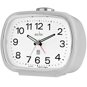 Acctim Camille Alarm Clock with Snooze - Pigeon Grey