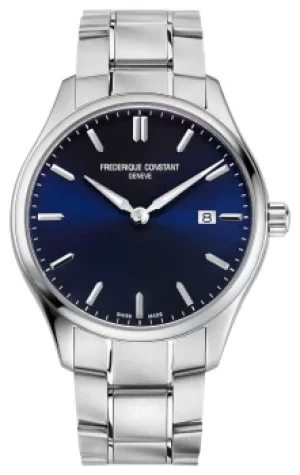 Frederique Constant Classic Quartz 40 mm Blue Dial FC- Watch