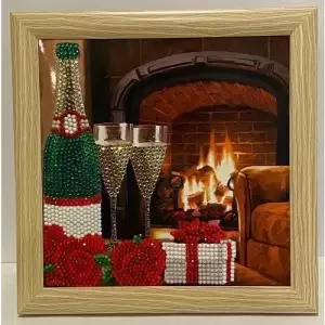 Crystal Art Wood Effect 21 x 21cm Picture Frame Card CCKF18-3 10306CB