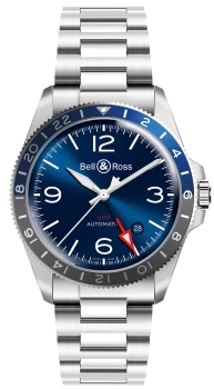 Bell & Ross Watch BR V2-93 GMT Blue Bracelet