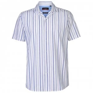Pierre Cardin Reverse Stripe Shirt Mens - White/Blue