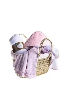 Clair De Lune Marshmallow Baby's First Moses Gift Set - Pink