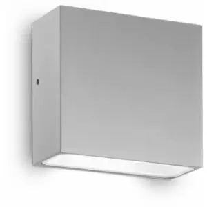 01-ideal Lux - Wall light Gray TETRIS-1 1 bulb