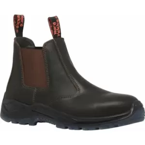Hard Yakka - Mens Banjo Grain Leather Safety Boots (10 UK) (Brown) - Brown