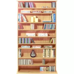 HARROGATE - 760 CD / 318 DVD / Bluray Media Storage Shelves - Pine - Pine