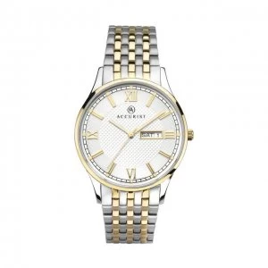 Accurist White And Two Tone Signature' Watch - 7247